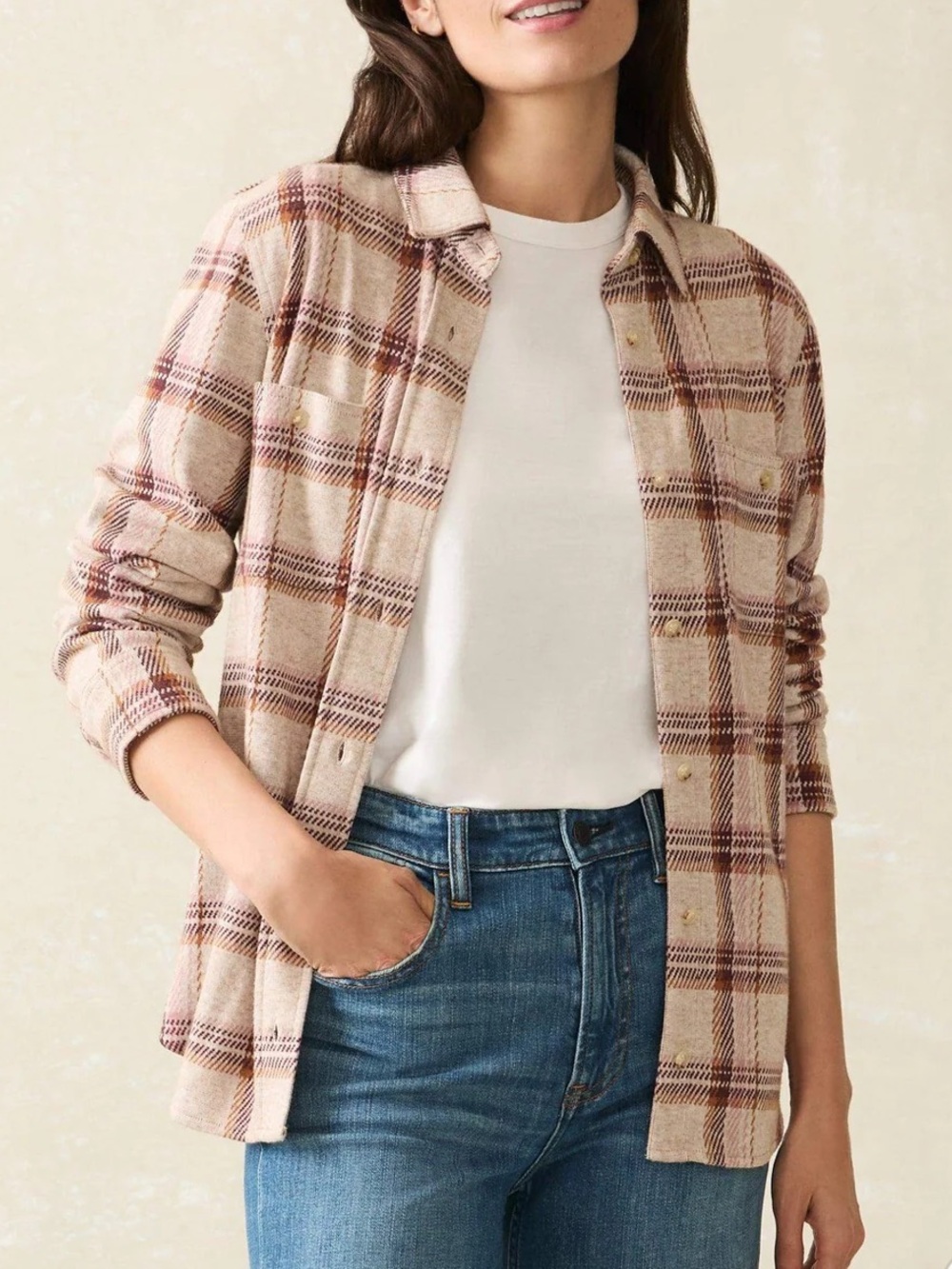 Farherty Legend Sweater Shirt- Cranberry
Haze! Size S